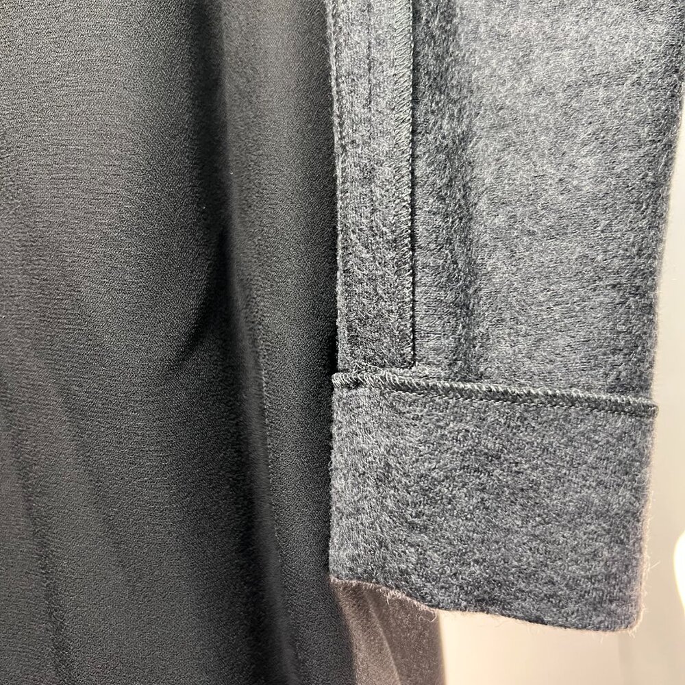 NWT BURBERRY 100% Wool Asymmetrical Neckline Mid-length Grey Dress 8US - Picture 12 of 12